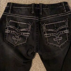 Men’s black Rock Revival jeans 32 straight leg
